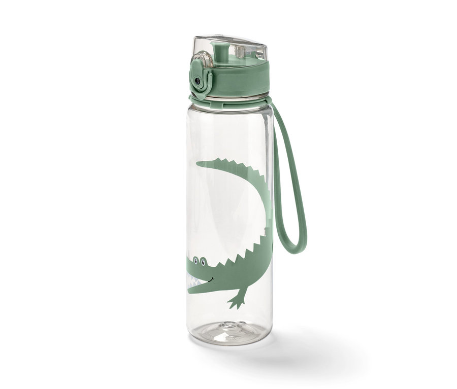 Timsah baskılı bej matara.