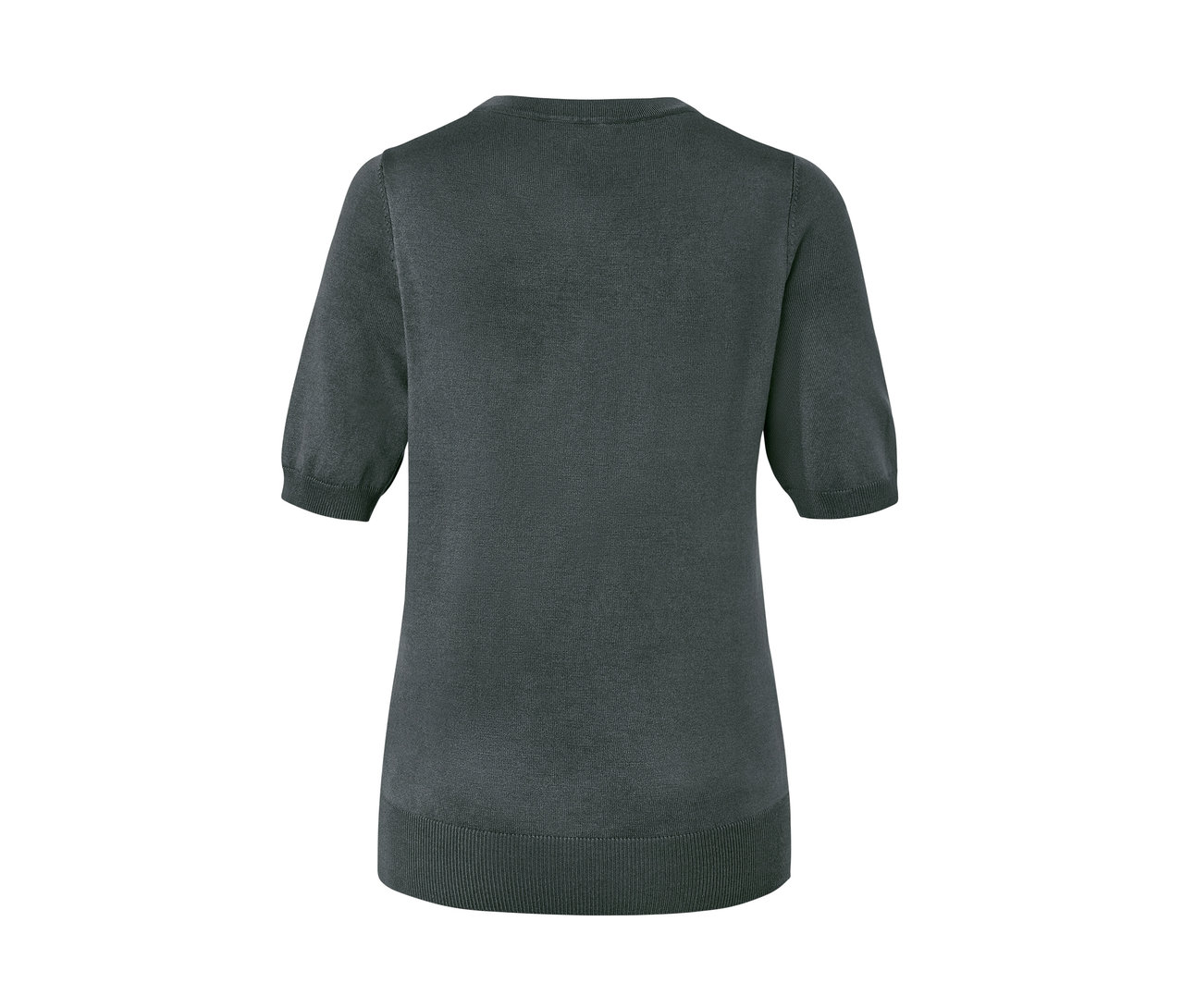 Yeşil ince örgü kazanın arka görünümü