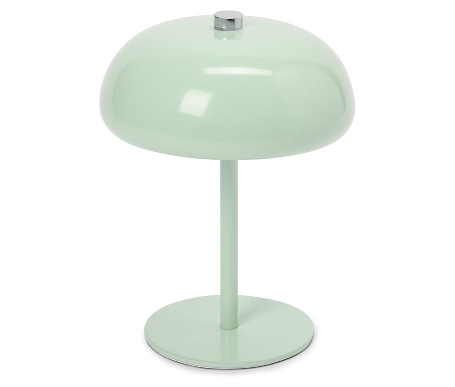 Beyaz arka planda yeşil lamba.