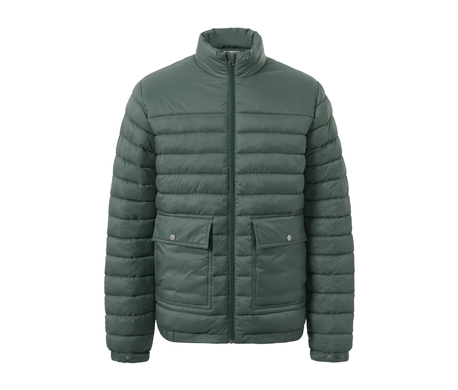 Yeşil kapitone mont.