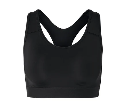 Siyah racerback sporcu sütyeni.