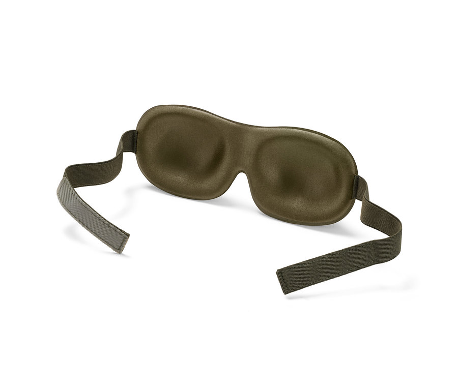 Yeşil bir 3D Uyku Maskesi