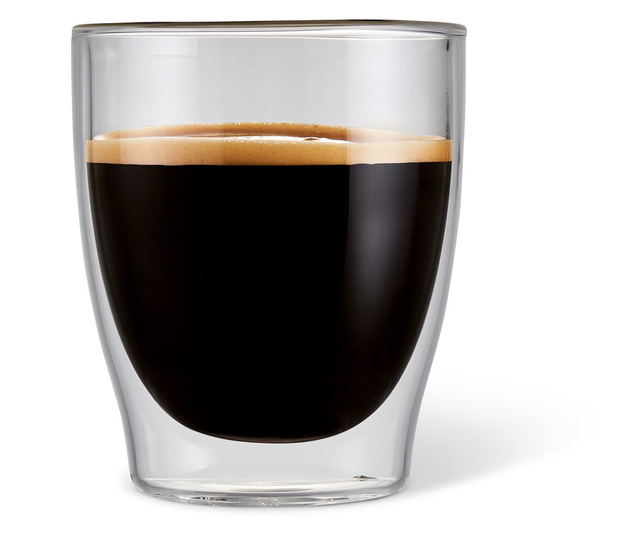 Çift cidarlı bardakta espresso.