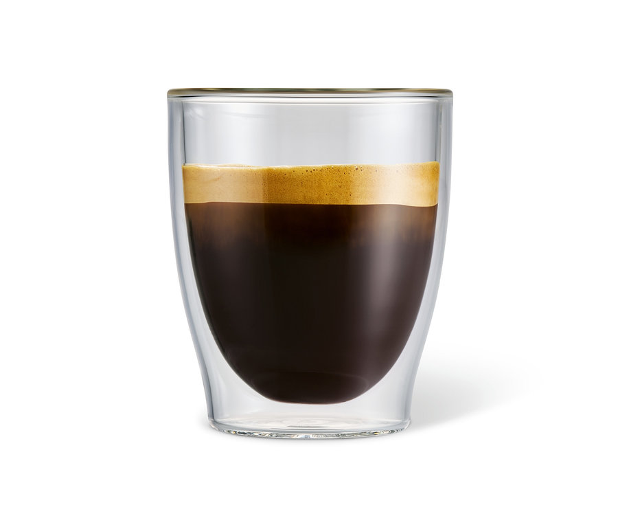 Bir Caffè Crema, Caffè Crema bardağında.