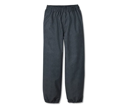 Denim görünümlü lacivert softshell pantolon.