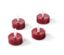 Dört adet kırmızı LED gerçek bal mumu tealight