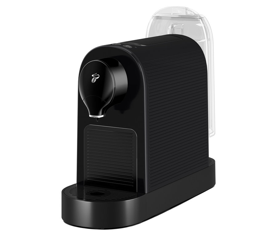 Siyah Cafissimo pure+ kahve makinesi.