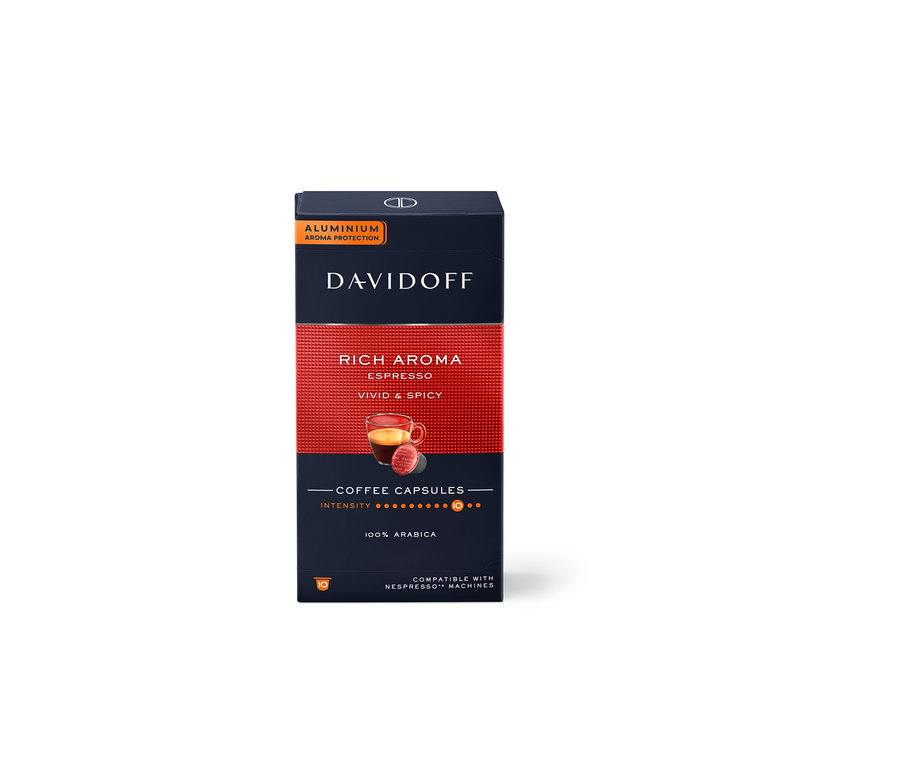 Davidoff Rich Aroma kahve kapsül paketi.