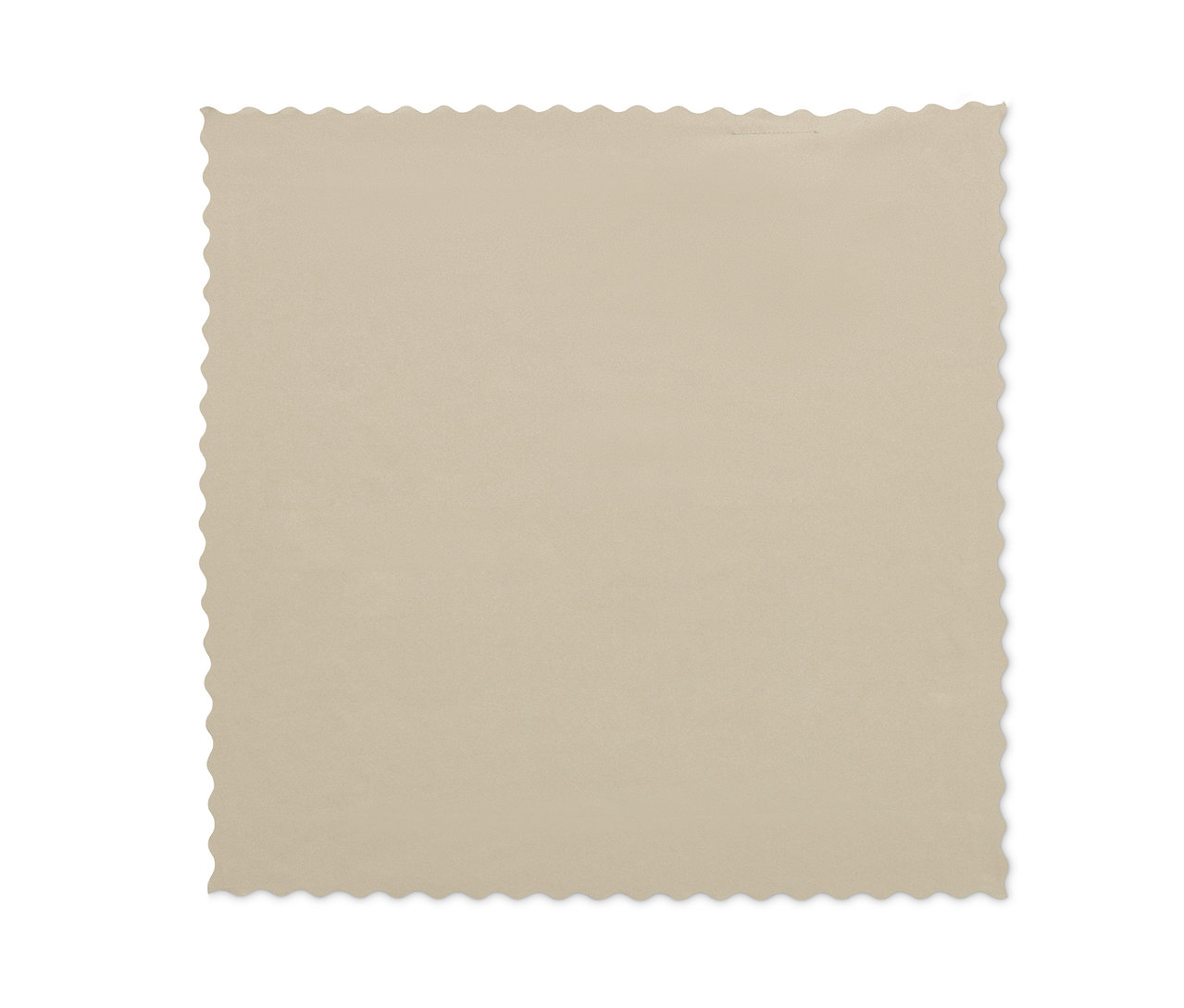 Dalgalı kenarlı bej rengi Outdoor El Havlusu.