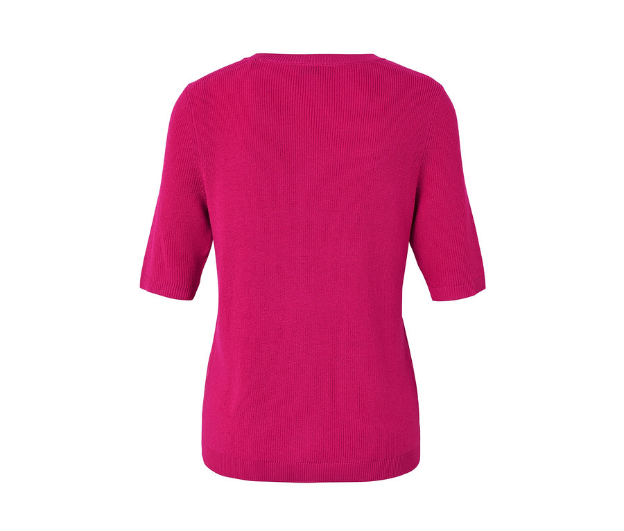 Pembe ince örgü ketenli hırka detayı