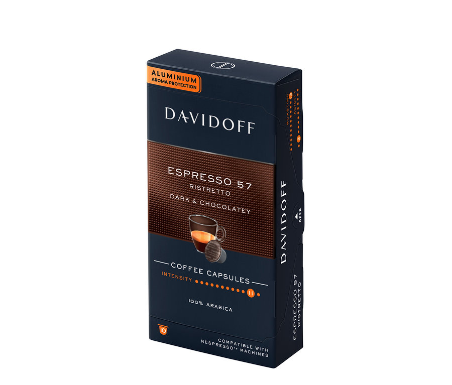 Davidoff Café Espresso 57 kapsül kahve paketi.