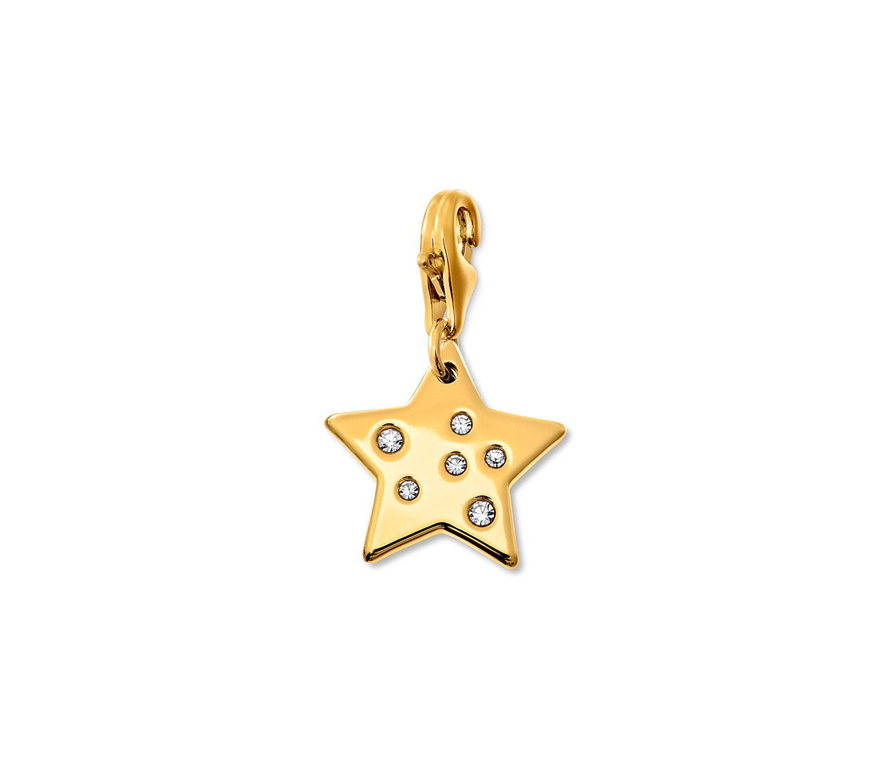 Charm Seti Moon and Stars'dan altın renkli yıldız şeklinde charm.