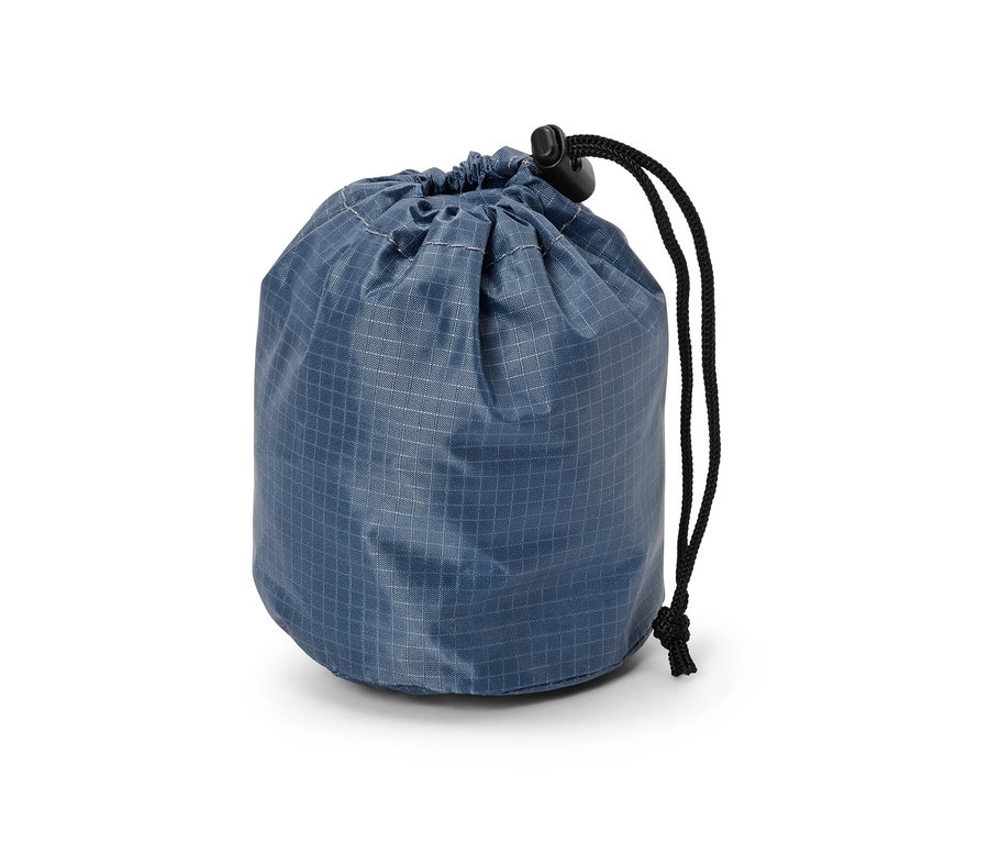 Büzgülü ipli mavi renkli outdoor file çanta.