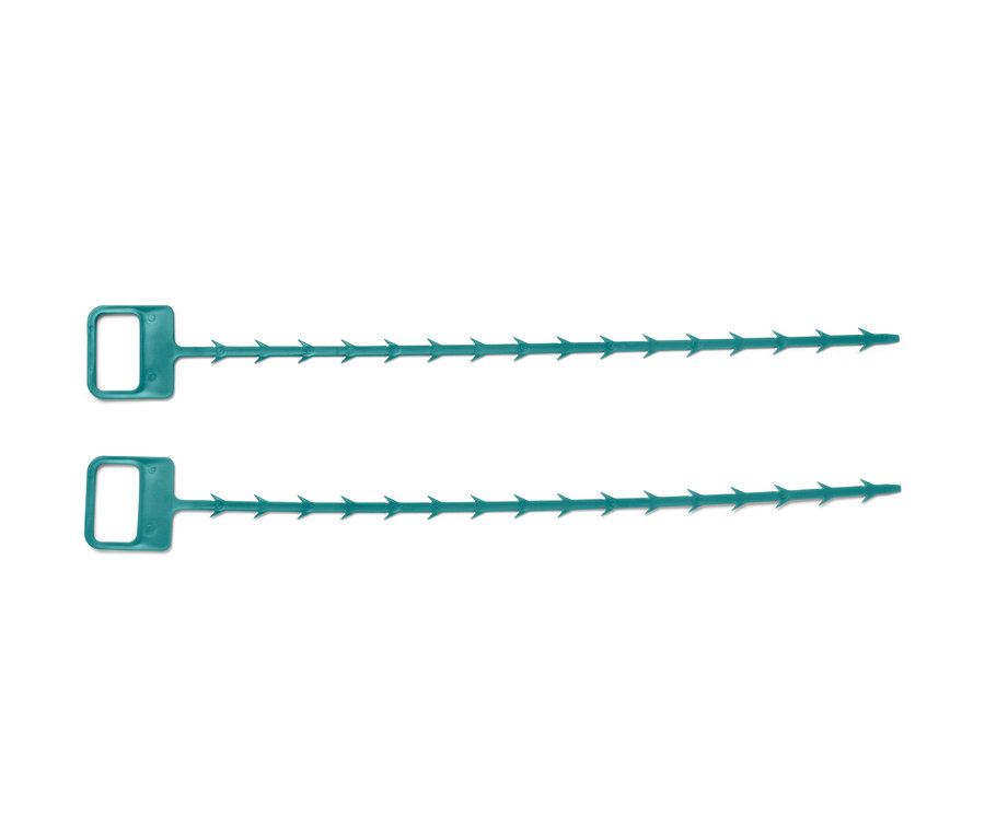 Yan yana duran iki adet yeşil gider temizleyici.