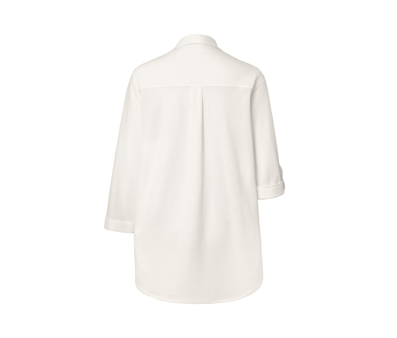 Krem beyaz renkli Pike jarse bluzun detayı.