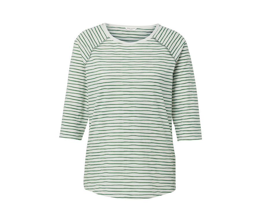 3/4 Kollu Çizgili Tişört