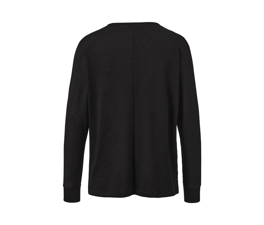 Siyah Yarasa Kol Bluzun arka görünümü.