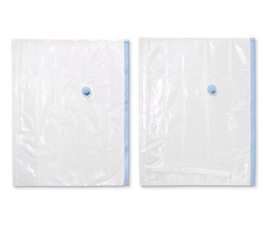 İki adet küp şeklinde vakumlu hurç yan yana duruyor.