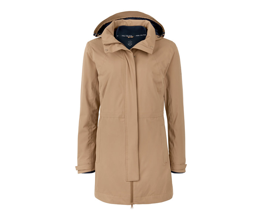 Bej rengi 3'ü 1 arada fonksiyonel outdoor palto