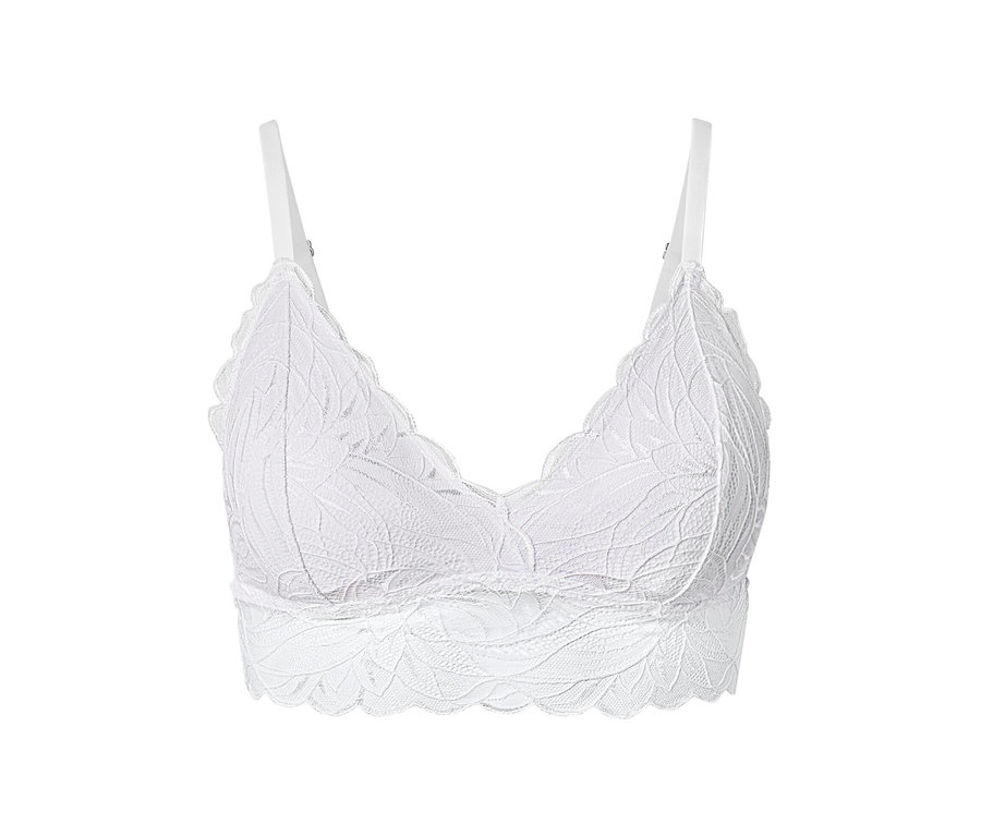 Dantelli sütyen detayı.