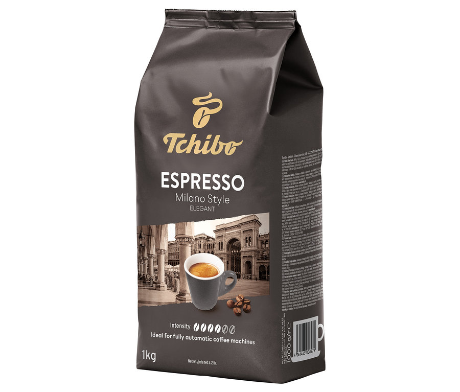 Bir paket Tchibo Espresso Milano Style Çekirdek Kahve 1000 g.