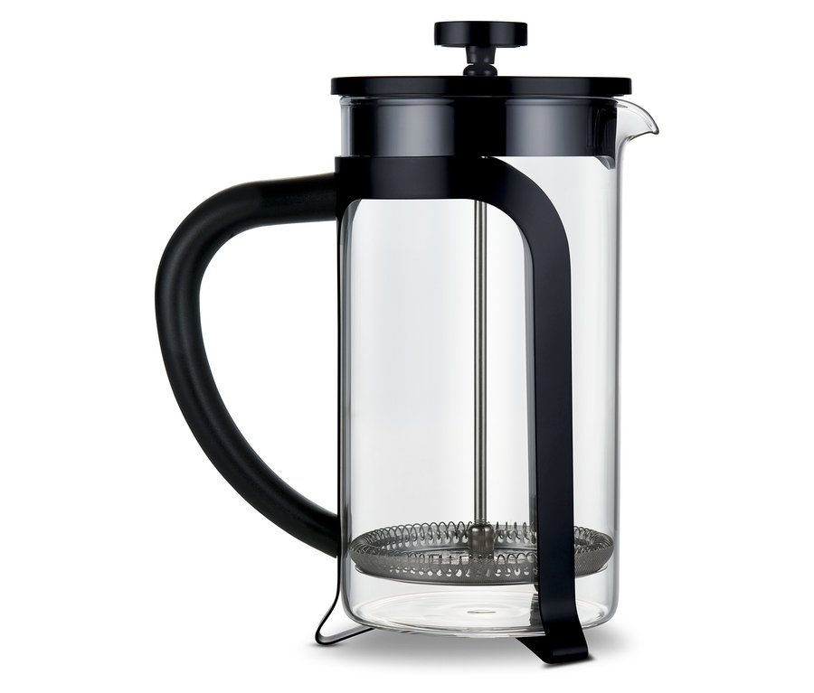 Siyah French Press, 800 ml, 6 Fincan