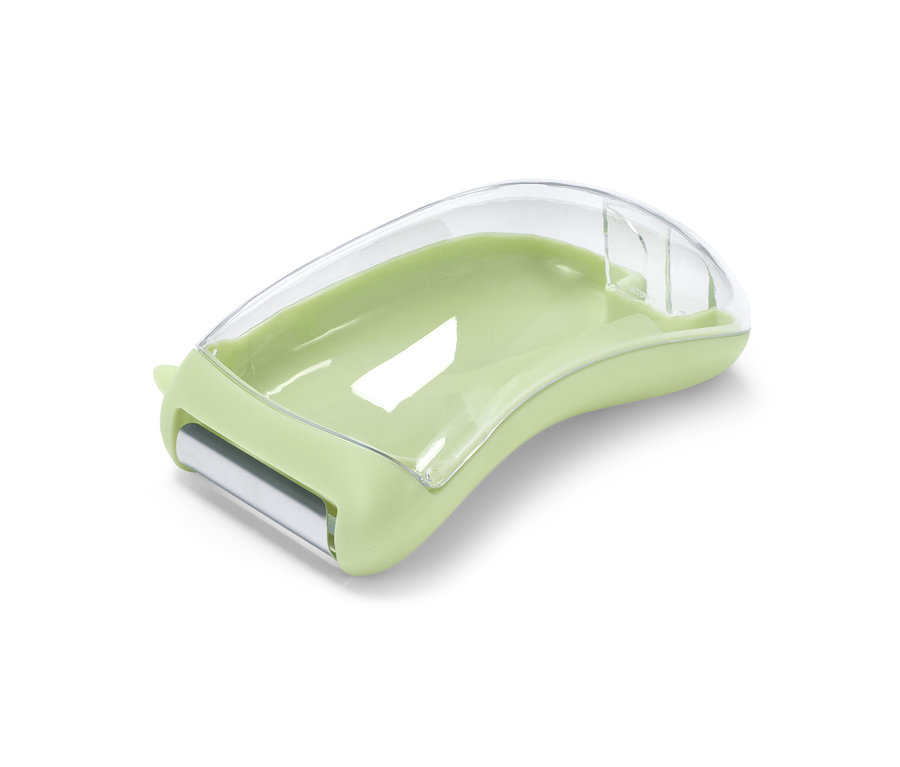 Şeffaf plastik kapaklı, açık yeşil renkli Toplama Kaplı Üniversal Soyucu.