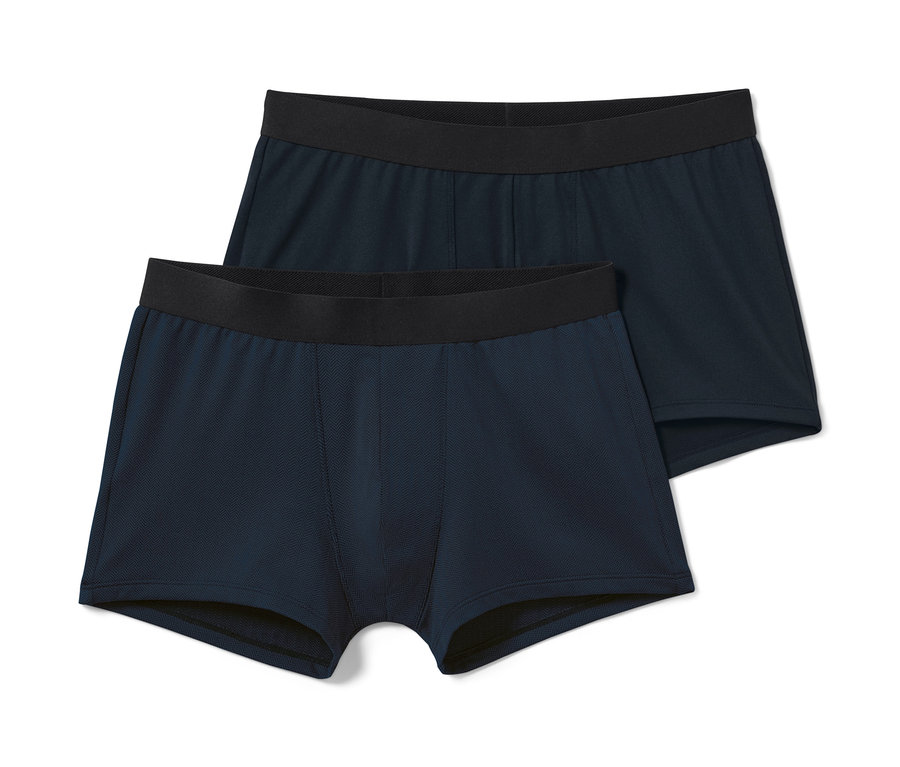 Siyah bantlı iki adet lacivert slip boxer