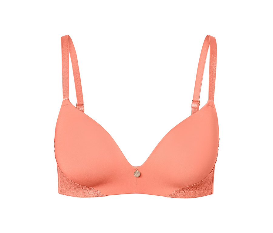 Papaya rengi, yumuşak kuplu sütyen.