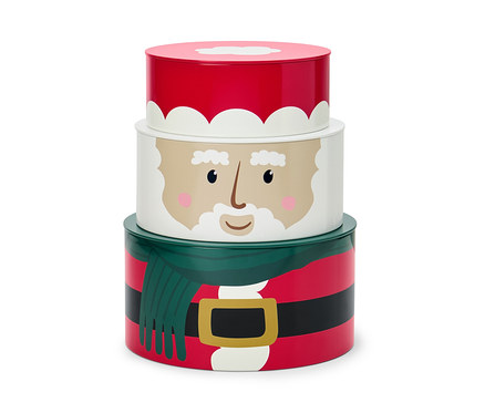 3 Adet Noel Motifli Kurabiye Kutusu