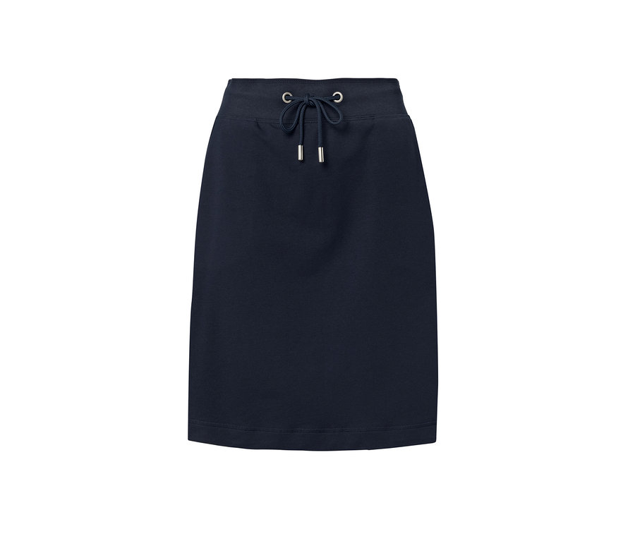 Büzgülü, lacivert renginde Sweat Etek.