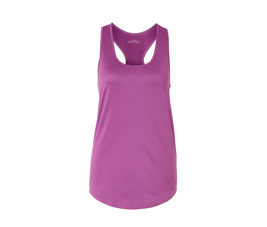 Mor renkli fonksiyonel atlet.