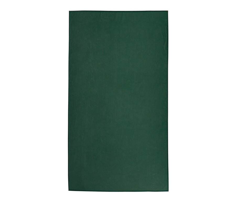 Yeşil organze masa örtüsü, yakl. 150 x 275 cm.