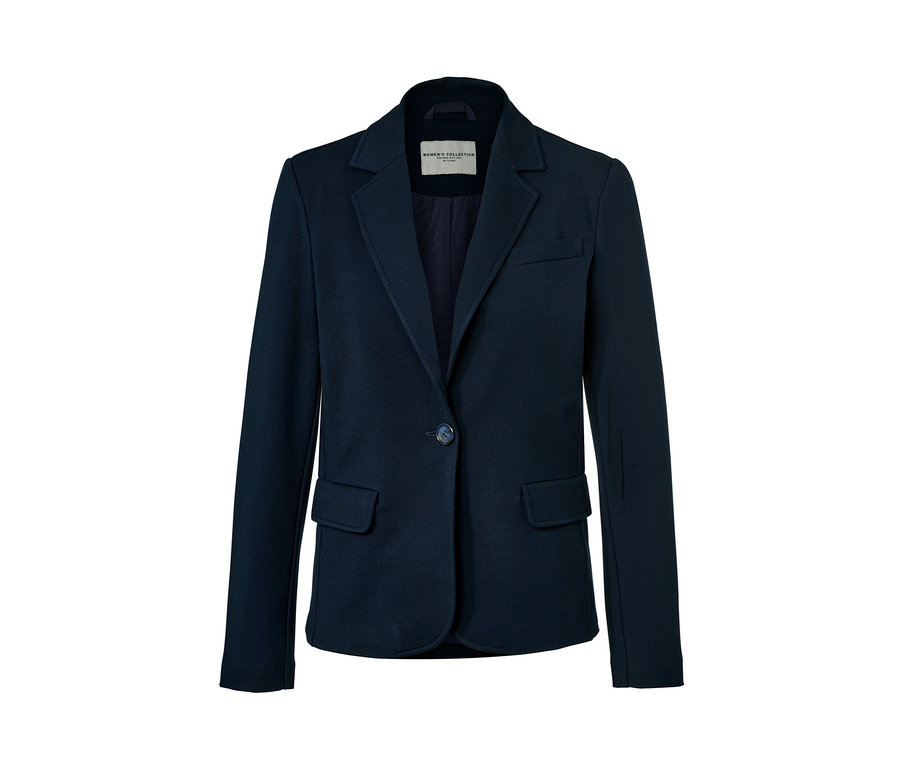 Lacivert Jersey Blazer Ceket