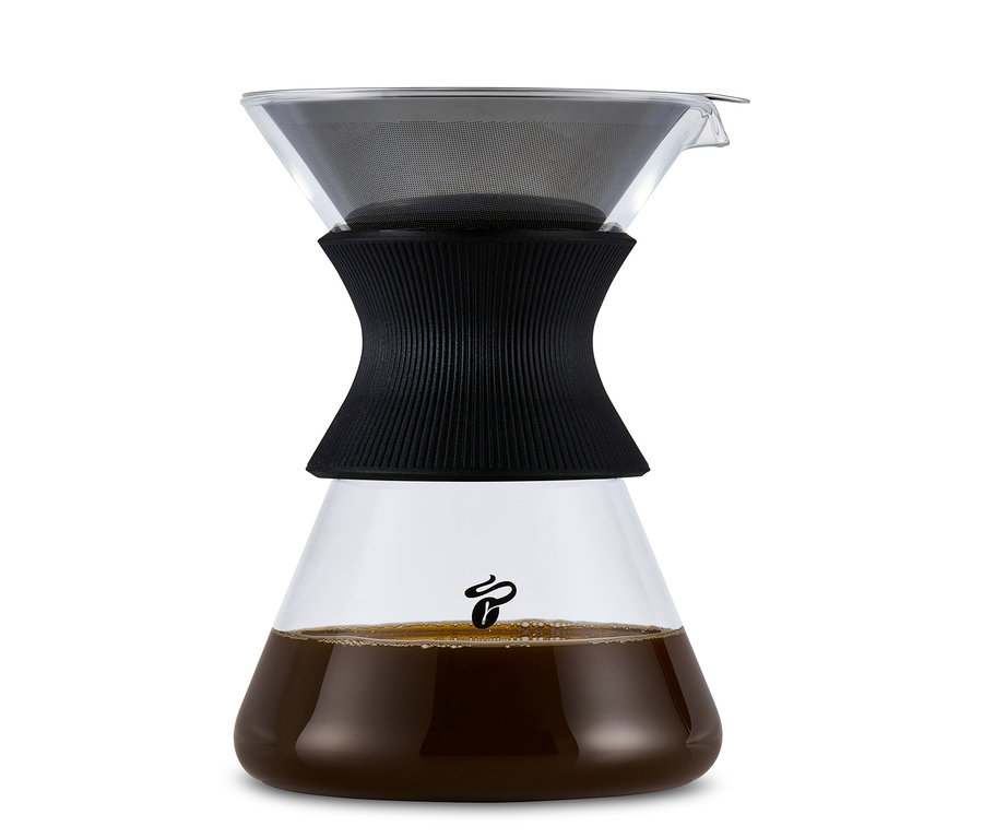 Filtre kahve için BEEM Pour Over, 0,75 l cam sürahi.