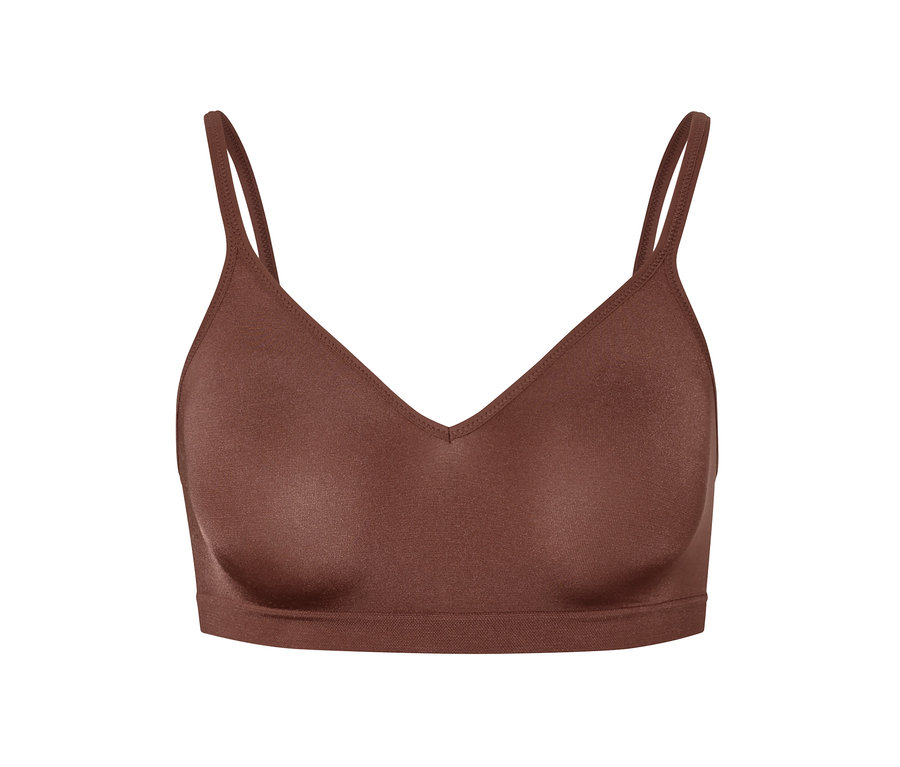 Kestane rengi dikişsiz yumuşak sütyen