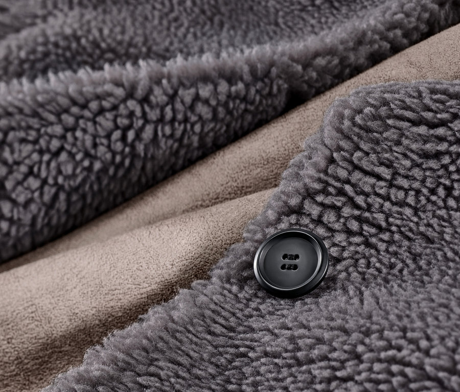 Kapüşonlu Teddy Palto detayı