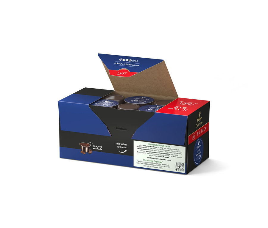 Açık Cafissimo Kaffee kräftig - 120 Kapsül paketi.