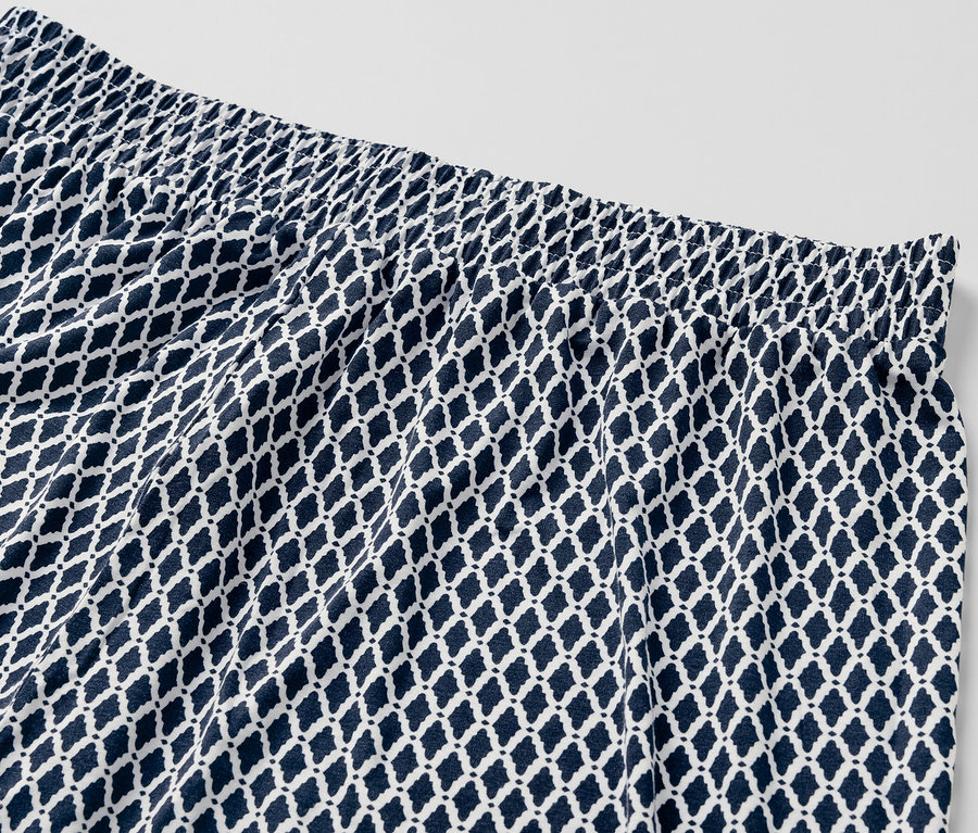 Baskılı jarse etek detayı