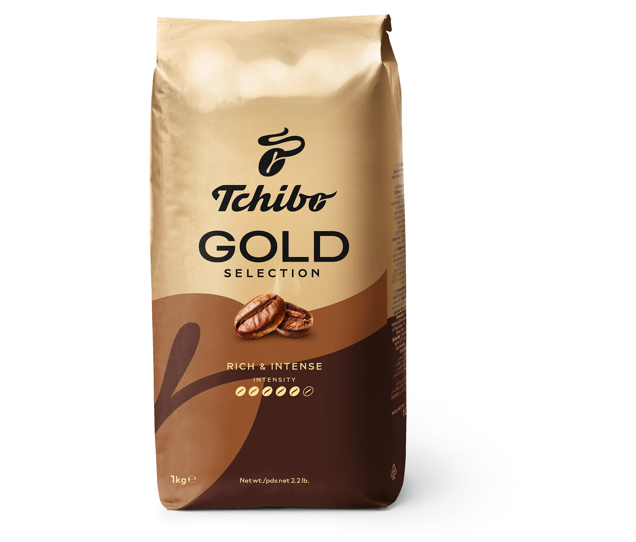 Gold Selection Çekirdek Kahve 1 kg paketi.