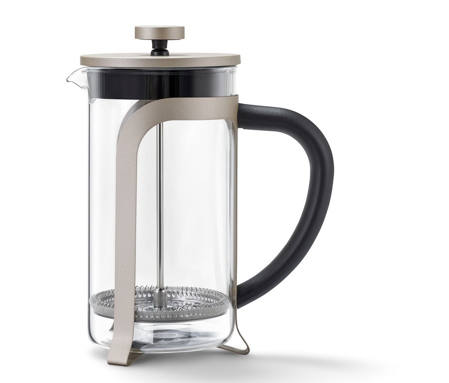 French Press 800 ml, 6 Fincan, Şampanya