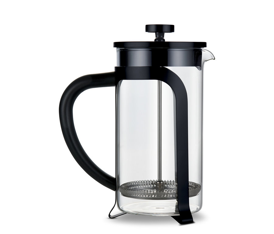 Siyah French Press, 800 ml, 6 Fincan