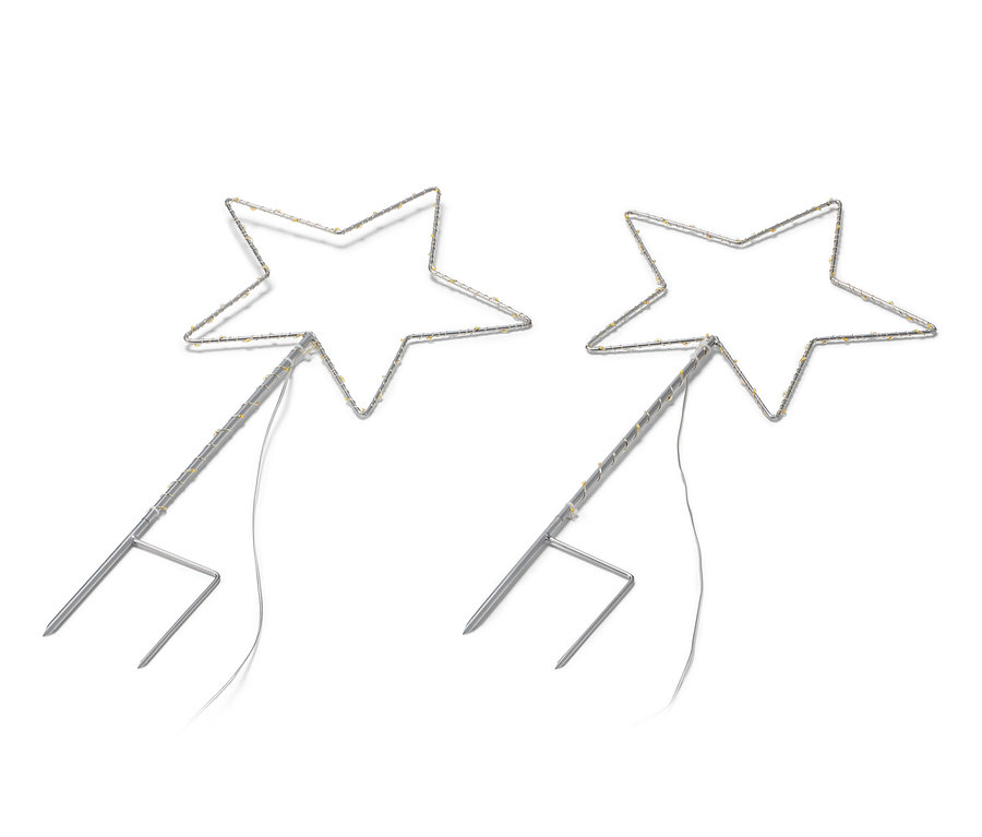 2 Adet büyük LED'li Kazık »Yıldız«.