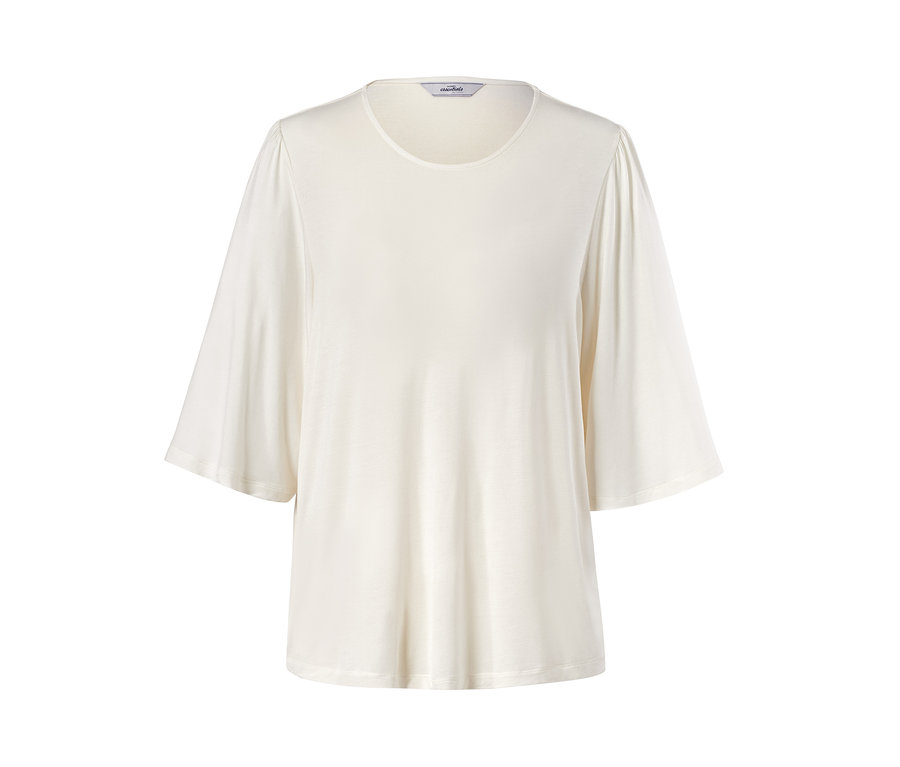 Beyaz, yarasa kollu bluz