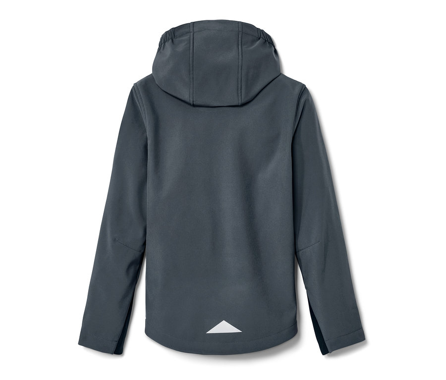 Çocuk Softshell Ceketinin arka görünümü.