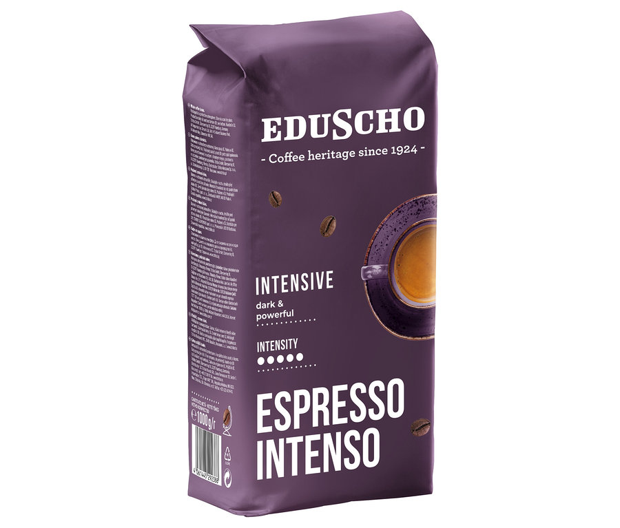 Bir paket Eduscho Espresso Intenso - 1 kg Çekirdek Kahve.