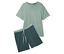 Şortlu Pijama Takımı, Petrol/Yeşim Rengi