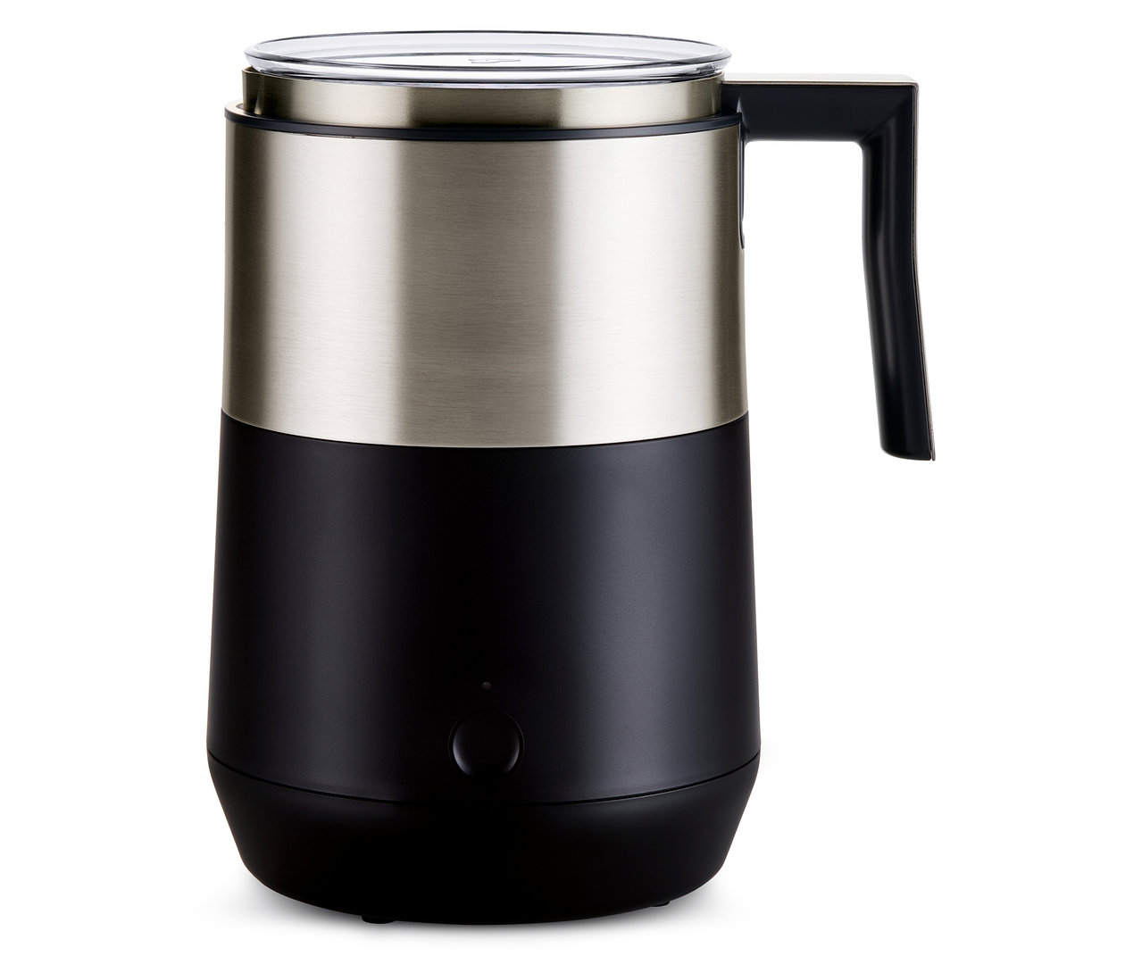 Siyah indüksiyonlu süt köpürtücü