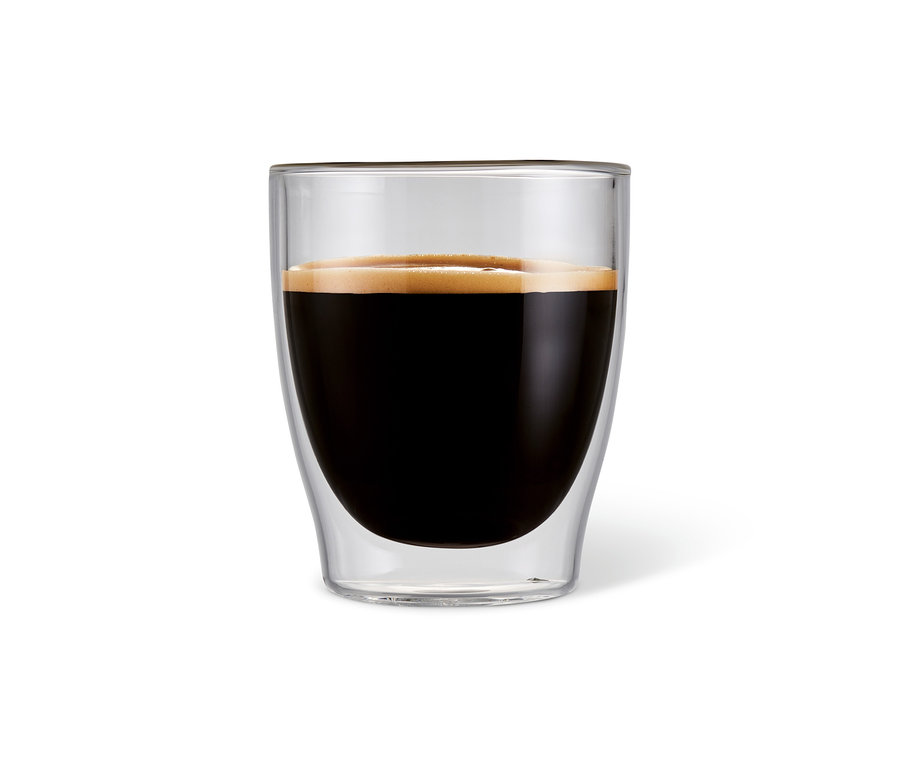 Çift cidarlı bardakta espresso.