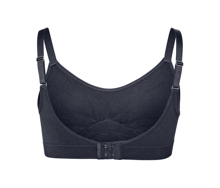 Mavi Dikişsiz Spor Sütyenin arka detay görünümü.